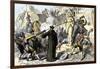 Spanish Priests Destroying Aztec Idols in Mexico-null-Framed Giclee Print