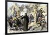 Spanish Priests Destroying Aztec Idols in Mexico-null-Framed Giclee Print