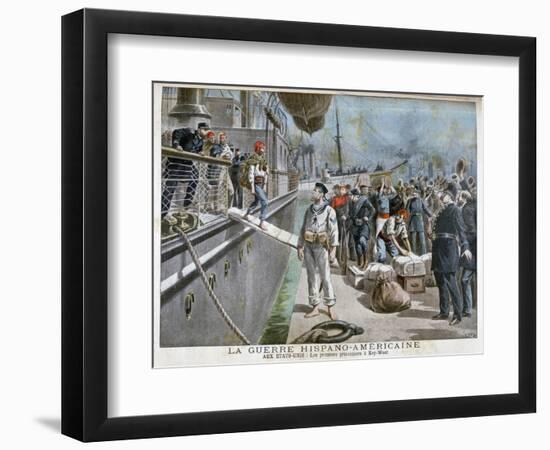 Spanish Prisoners Arriving at Key-West, Spanish-American War, 1898-Henri Meyer-Framed Giclee Print