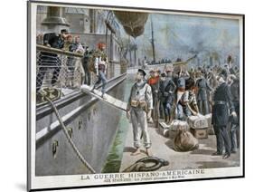 Spanish Prisoners Arriving at Key-West, Spanish-American War, 1898-Henri Meyer-Mounted Giclee Print