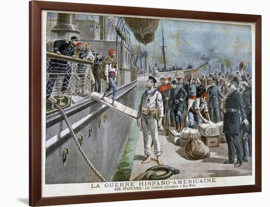 Spanish Prisoners Arriving at Key-West, Spanish-American War, 1898-Henri Meyer-Framed Giclee Print