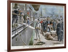 Spanish Prisoners Arriving at Key-West, Spanish-American War, 1898-Henri Meyer-Framed Giclee Print