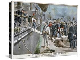 Spanish Prisoners Arriving at Key-West, Spanish-American War, 1898-Henri Meyer-Stretched Canvas