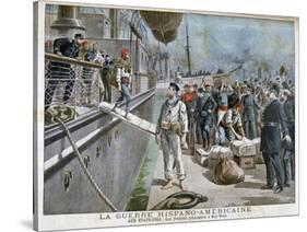 Spanish Prisoners Arriving at Key-West, Spanish-American War, 1898-Henri Meyer-Stretched Canvas