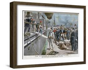 Spanish Prisoners Arriving at Key-West, Spanish-American War, 1898-Henri Meyer-Framed Giclee Print