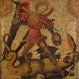 Saint Michael and the Dragon, c.1405-Spanish School-Giclee Print