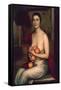 Spanish school. The Girl With Oranges. 1928. Granada, Luis Miller collection-JULIO ROMERO DE TORRES-Framed Stretched Canvas