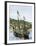 Spanish Ships in a Colonial Port-null-Framed Giclee Print