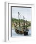 Spanish Ships in a Colonial Port-null-Framed Premium Giclee Print