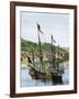 Spanish Ships in a Colonial Port-null-Framed Giclee Print