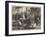 Spanish Sketches, the Fruit Market, Malaga-null-Framed Giclee Print