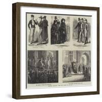 Spanish Sketches, the Holy Week in Seville-null-Framed Giclee Print