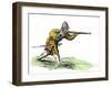 Spanish Soldier Aiming an Arquebus in the New World, 16th Century-null-Framed Giclee Print