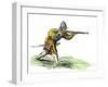 Spanish Soldier Aiming an Arquebus in the New World, 16th Century-null-Framed Giclee Print