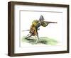 Spanish Soldier Aiming an Arquebus in the New World, 16th Century-null-Framed Giclee Print