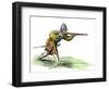 Spanish Soldier Aiming an Arquebus in the New World, 16th Century-null-Framed Giclee Print