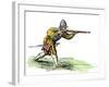 Spanish Soldier Aiming an Arquebus in the New World, 16th Century-null-Framed Giclee Print