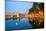 Spanish Square Espana Plaza in Sevilla Spain at Dusk-vichie81-Mounted Photographic Print