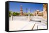 Spanish Square (Plaza De Espana), Seville, Andalusia, Spain-phbcz-Framed Stretched Canvas