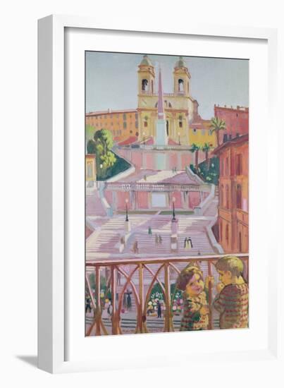 Spanish Steps and the Trinita dei Monti Church, Rome, 1928-Maurice Denis-Framed Giclee Print