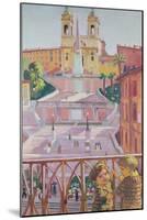 Spanish Steps and the Trinita dei Monti Church, Rome, 1928-Maurice Denis-Mounted Giclee Print