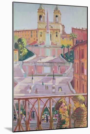 Spanish Steps and the Trinita dei Monti Church, Rome, 1928-Maurice Denis-Mounted Giclee Print