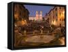 Spanish Steps and Trinita Dei Monti Church, Rome, Lazio, Italy, Europe-Angelo Cavalli-Framed Stretched Canvas