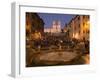 Spanish Steps and Trinita Dei Monti Church, Rome, Lazio, Italy, Europe-Angelo Cavalli-Framed Photographic Print