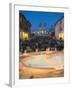 Spanish Steps at Night, Rome, Italy-Walter Bibikow-Framed Premium Photographic Print