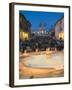 Spanish Steps at Night, Rome, Italy-Walter Bibikow-Framed Premium Photographic Print