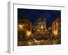 Spanish Steps Illuminated at Night in the City of Rome, Lazio, Italy, Europe-null-Framed Photographic Print