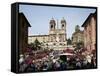 Spanish Steps, Rome, Lazio, Italy-Peter Scholey-Framed Stretched Canvas