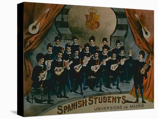 Spanish Students, University of Madrid'-American School-Stretched Canvas