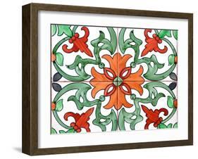 Spanish Tiles I-Jairo Rodriguez-Framed Photographic Print