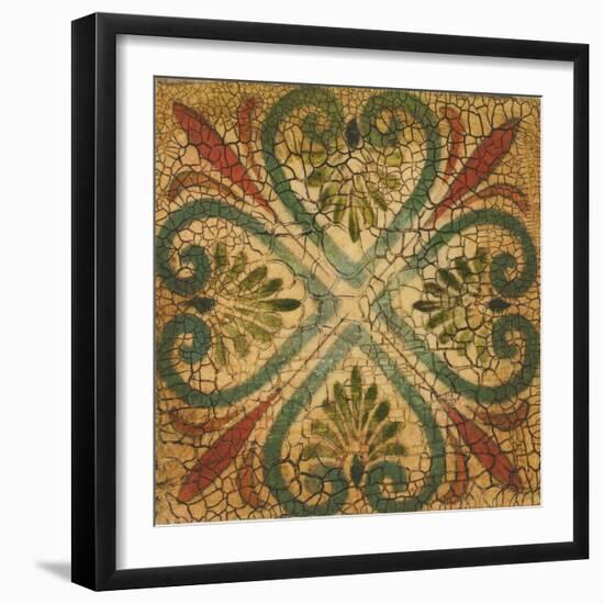 Spanish Tiles VI-Liz Jardine-Framed Art Print