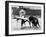 Spanish Toreador Manuel Benitez Called El Cordobes During Bullfight in Castellano De La Playa Spain-null-Framed Photo