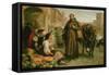 Spanish Town-Edwin Longsden Long-Framed Stretched Canvas