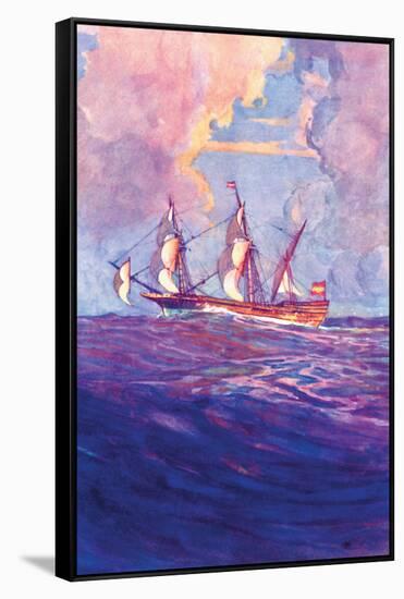 Spanish Treasure Frigate-Gregory Robinson-Framed Stretched Canvas