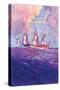 Spanish Treasure Frigate-Gregory Robinson-Stretched Canvas
