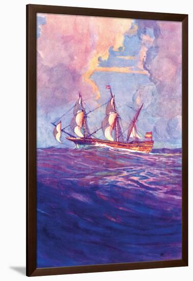 Spanish Treasure Frigate-Gregory Robinson-Framed Art Print