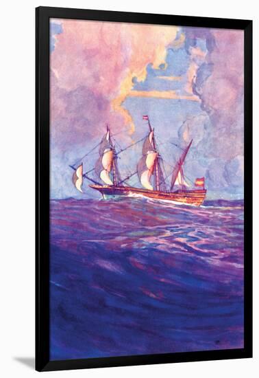 Spanish Treasure Frigate-Gregory Robinson-Framed Art Print