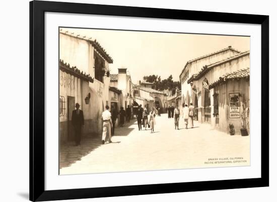 Spanish Village, Balboa Park, San Diego, California-null-Framed Art Print