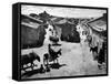 Spanish Village Showing Rows of Crude Stone and Adobe Houses-W^ Eugene Smith-Framed Stretched Canvas