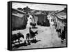 Spanish Village Showing Rows of Crude Stone and Adobe Houses-W^ Eugene Smith-Framed Stretched Canvas