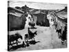 Spanish Village Showing Rows of Crude Stone and Adobe Houses-W^ Eugene Smith-Stretched Canvas