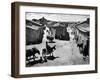 Spanish Village Showing Rows of Crude Stone and Adobe Houses-W^ Eugene Smith-Framed Photographic Print