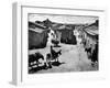 Spanish Village Showing Rows of Crude Stone and Adobe Houses-W^ Eugene Smith-Framed Photographic Print