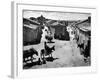 Spanish Village Showing Rows of Crude Stone and Adobe Houses-W^ Eugene Smith-Framed Photographic Print