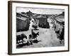 Spanish Village Showing Rows of Crude Stone and Adobe Houses-W^ Eugene Smith-Framed Photographic Print