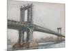 Spanning the East River II-null-Mounted Art Print